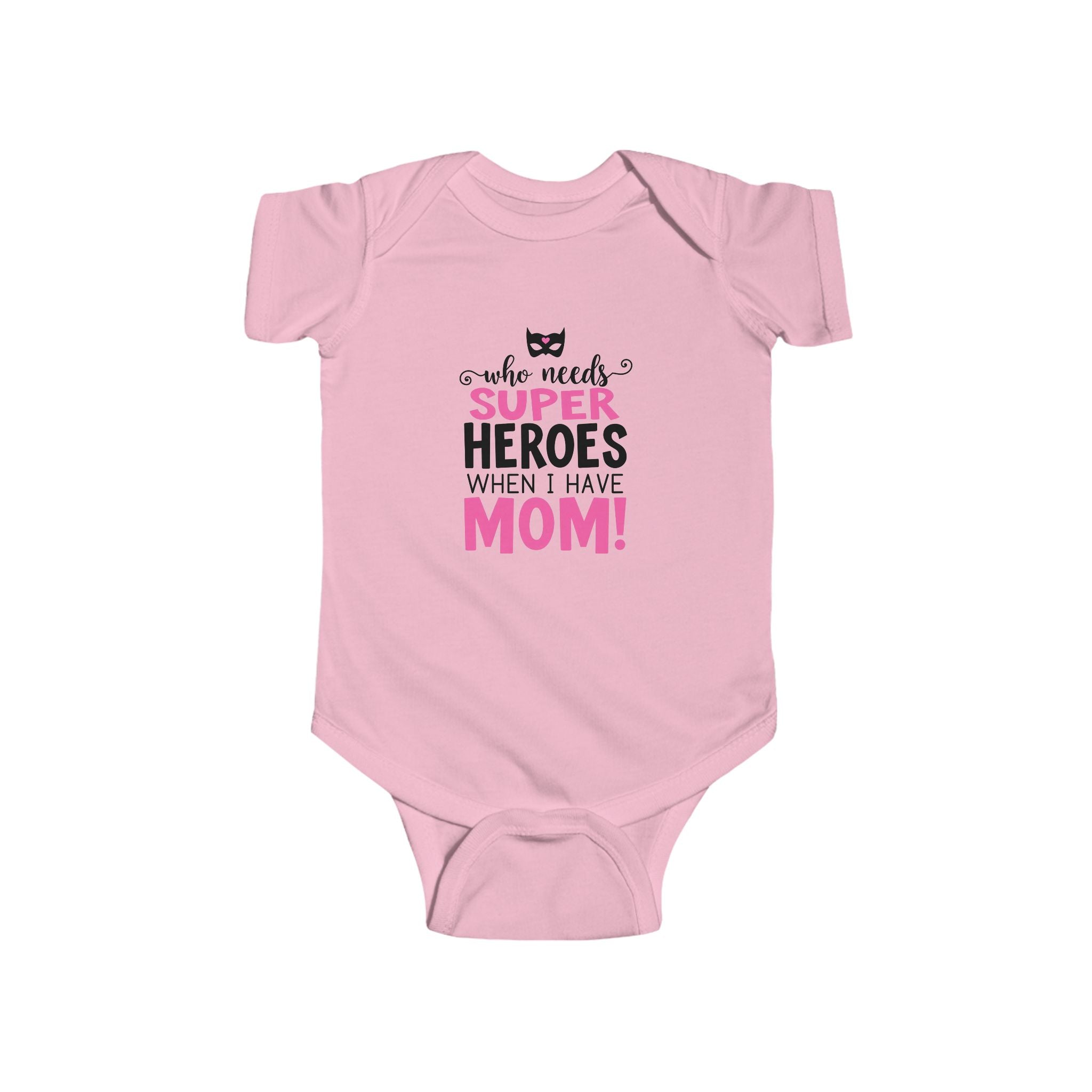 Who Needs Superheroes When I Have Mom! Baby Onesie – Funny Mother’s Day Gift for Newborns