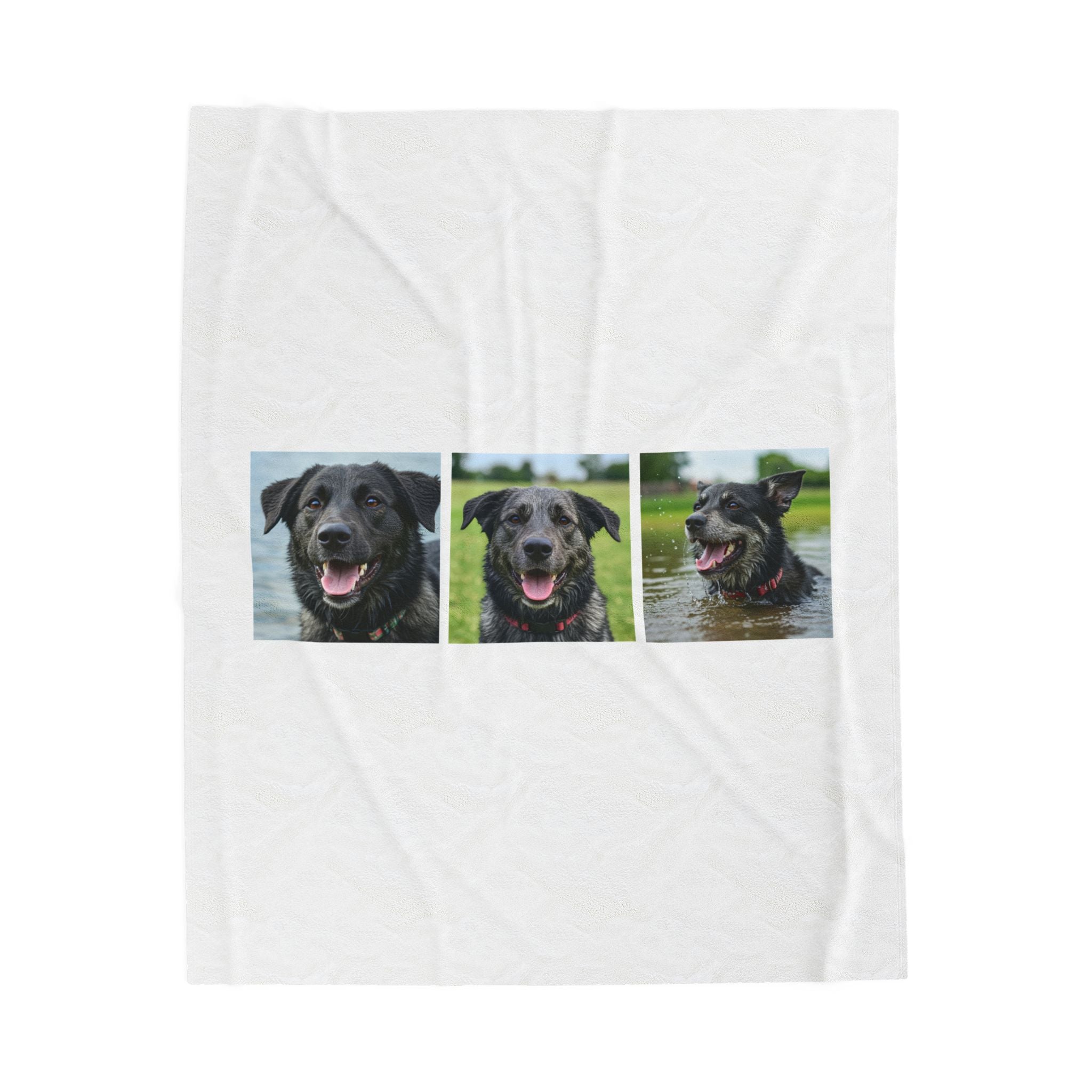 Custom Pet Photo Blanket – “Best Friends Fur-Ever” Personalized with Name & Photos