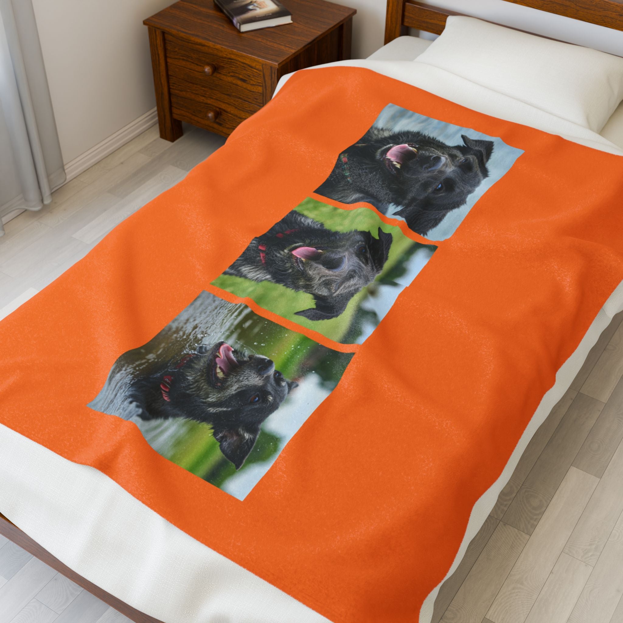 Custom Pet Photo Blanket – “Best Friends Fur-Ever” Personalized with Name & Photos