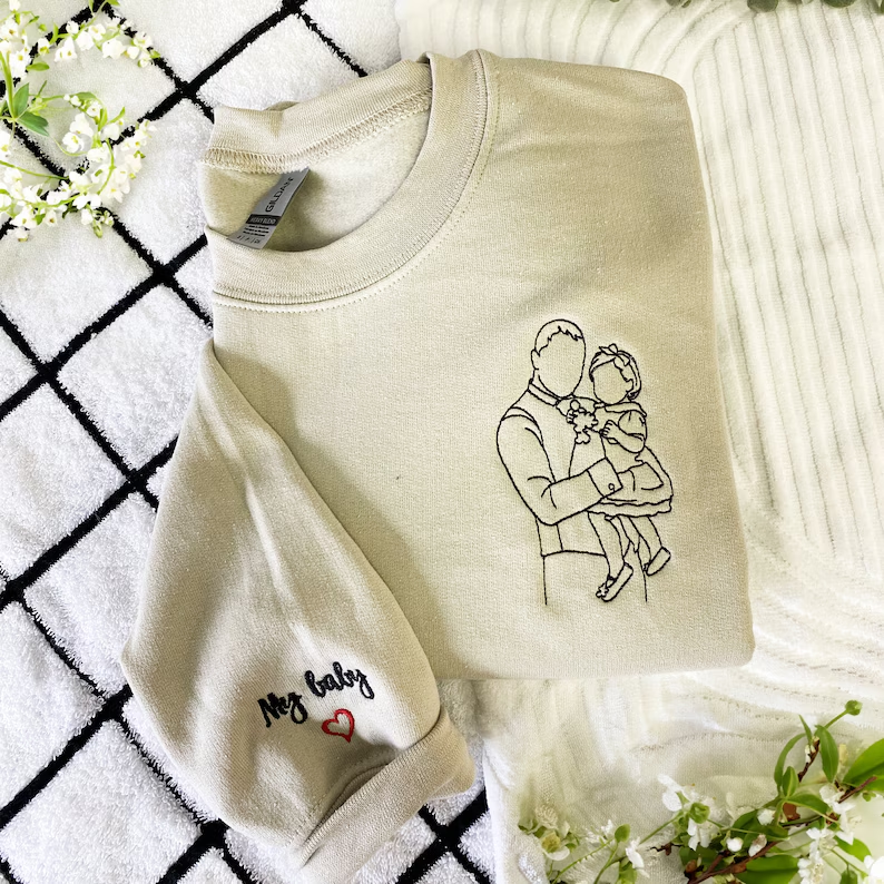 Mom Embroidery Boy Mom Sweater Custom Embroidery Sweatshirt