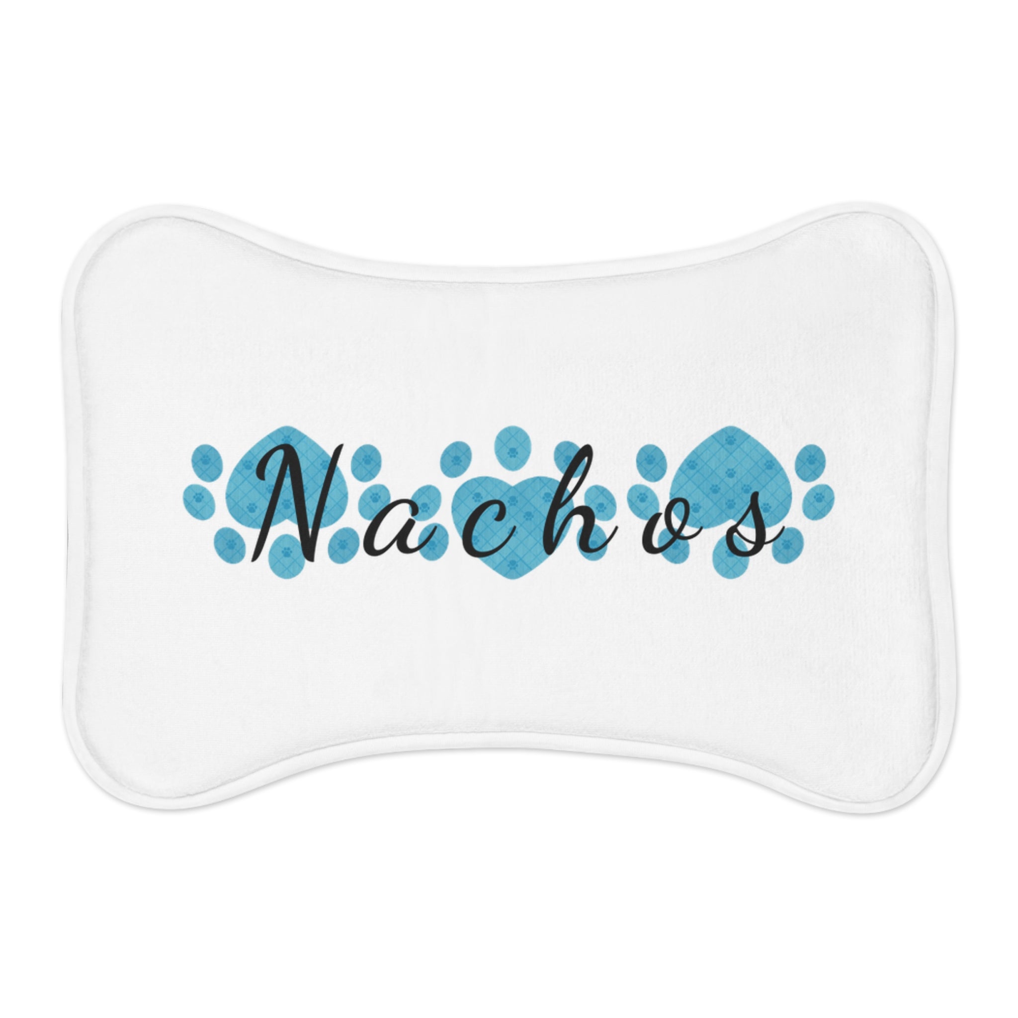 Heart Paw Custom Pet Feeding Mats – Personalized Name Design for Dogs & Cats
